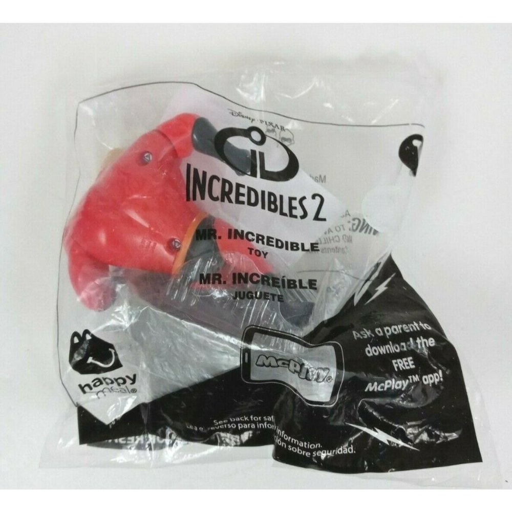 New Disney Pixar Incredibles 2:  Mr. Incredible McDonald's Toy